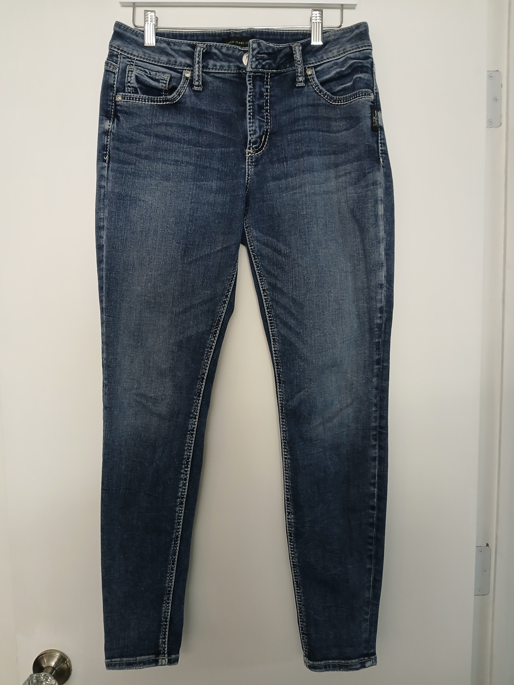Silver Jeans Skinny Stretch Dark Wash Blue